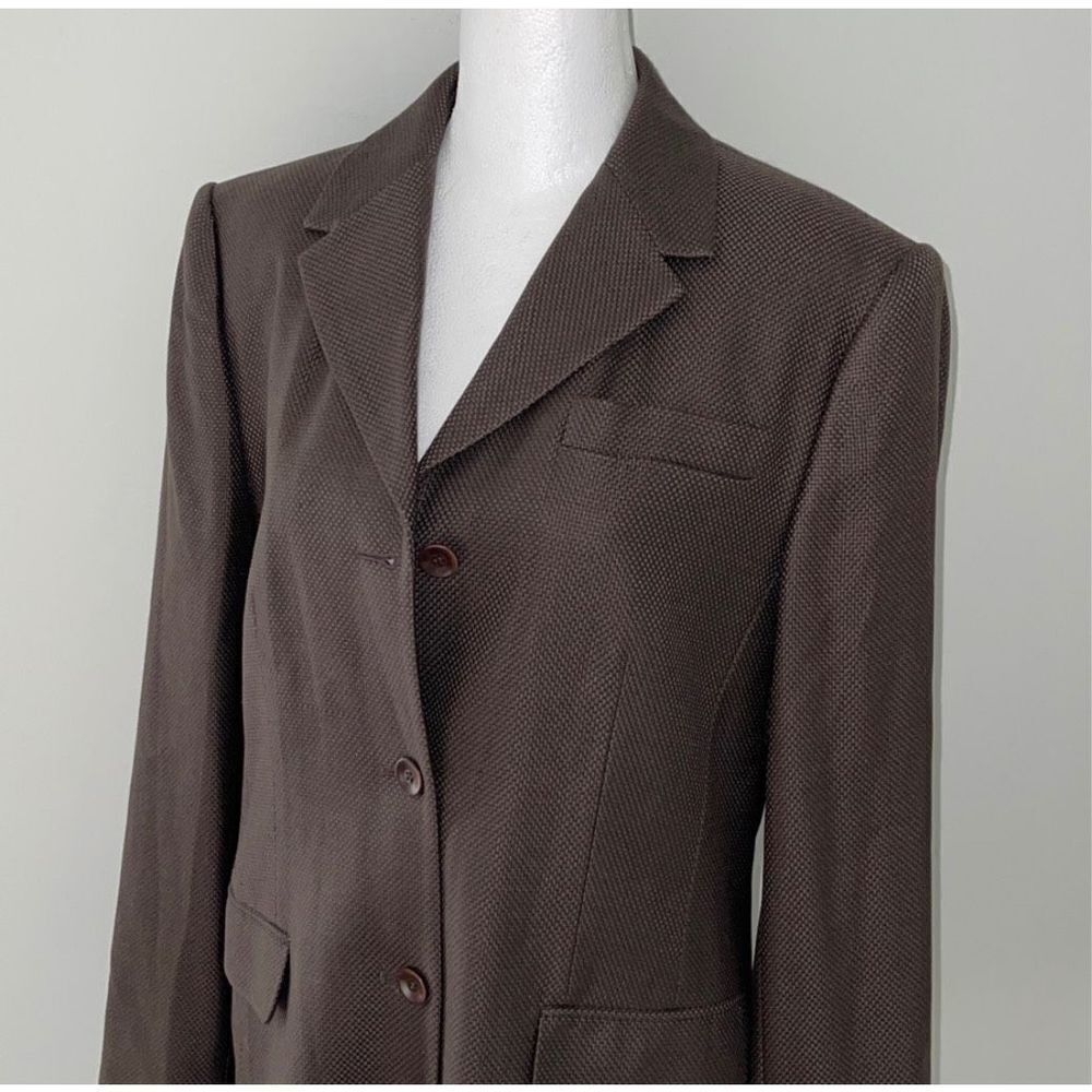 Talbots Womens Three Button Blazer Jacket Coat Li… - image 2